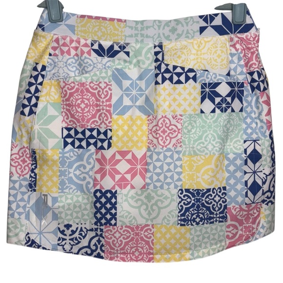 RLX Ralph Lauren Printed Aim Golf Skort Patchwork Women’s Size XXS - Picture 5 of 14